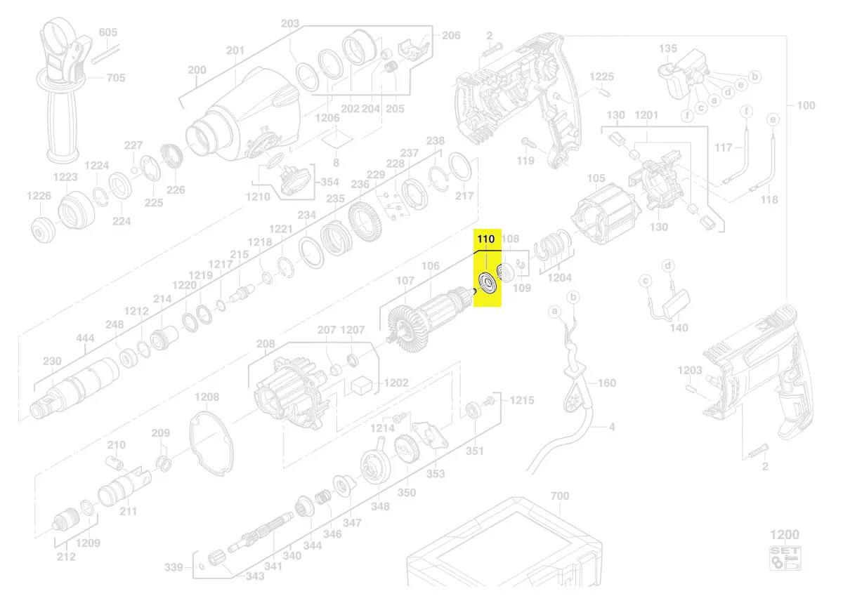 rondelle isolante rotor réf. 4931387434 AEG